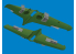 Eduard kit d&#039;amelioration avion brassin Print 6481131 Gun bays (6 guns) P-40N Eduard 1/48