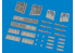 Eduard kit d&#039;amelioration avion brassin Print 6481131 Gun bays (6 guns) P-40N Eduard 1/48