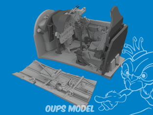 Eduard kit d'amelioration avion brassin Print 6481132 Cockpit P-40N Eduard 1/48