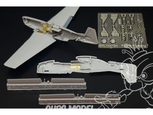 Brengun kit d'amelioration avion BRL144194 P-51D Mustang Kit Platz-Eduard-Bego 1/144