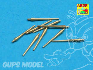 Aber 700L25 Set de futs de canons 203mm (8in) Mk.12/15 late pour voir fiche produit 1/700