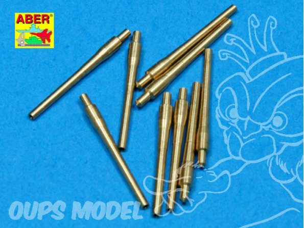 Aber 700L12 Set de 9 futs de canons 406mm court pour North Carolina et Washington 1/700