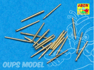 Aber 700L13 Set de 20 futs de canons 127mm pour Navires US 1/700