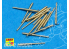 Aber 700L16 Set de 16 futs de canons 105mm SK C/33 court pour Navires Allemand 1/700