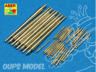 Aber 700L31 Set de futs de canons pour Bismarck et Tirpitz de Dragon 1/700