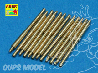 Aber 700L33 Set de 12 futs de canons 356mm pour pennsylvania et arizona 1/700