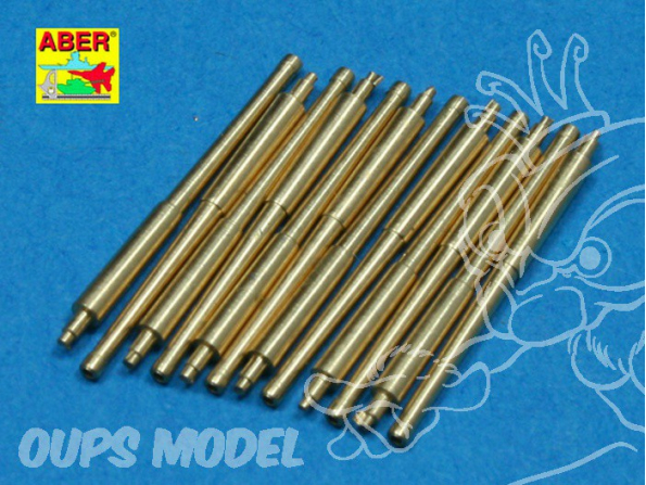 Aber 700L33 Set de 12 futs de canons 356mm pour pennsylvania et arizona 1/700