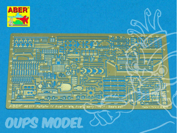 Aber 48017 set pour Pz.Kpfw.IV Ausf.H late et J early basic set vol1 Tamiya 1/48