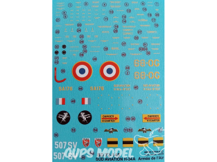 DECALQUES BERNA DECALS BD72-145 Sud-Aviation H-34A 1/72