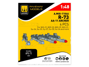 Ammo Mig Paveway Models A.MIG-11046 R-73 AA-11 ARCHER x4 1/48