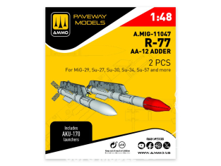 Ammo Mig Paveway Models A.MIG-11047 R-77 AA-12 ADDER x2 1/48