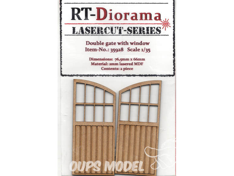 RT-Diorama 35928 Portail double avec fenêtres 1/35