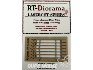RT-Diorama 35933 Portillon de clôture N°3 1/35