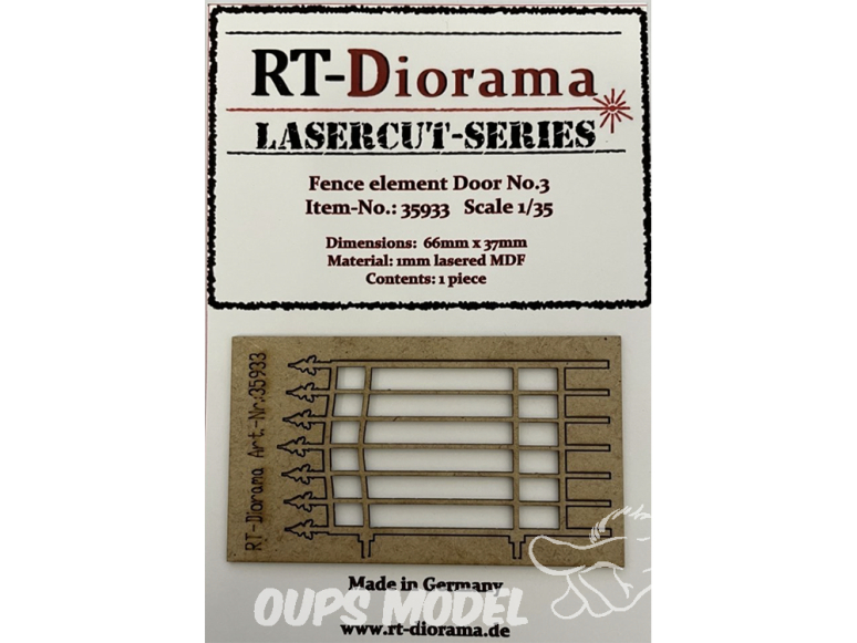 RT-Diorama 35933 Portillon de clôture N°3 1/35