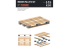 RT-Diorama 35407 Lot de 10 palettes façon bois modernes Euro-palettes 1/35
