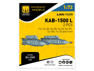 Ammo Mig Paveway Models A.MIG-11219 KAB-1500 L x2 1/72
