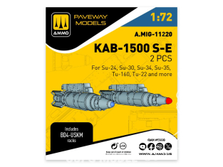 Ammo Mig Paveway Models A.MIG-11220 KAB-1500 S-E x2 1/72
