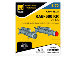 Ammo Mig Paveway Models A.MIG-11221 KAB-500 KR x2 1/72