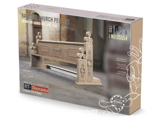 RT-Diorama 35554 Deux Bancs d'église court