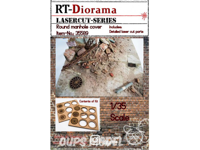 RT-Diorama 35589 Bouche d'égout ronde