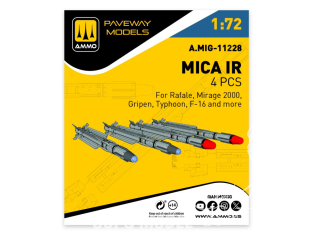 Ammo Mig Paveway Models A.MIG-11228 MICA IR x4 1/72