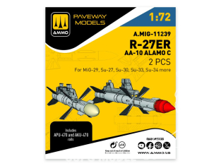 Ammo Mig Paveway Models A.MIG-11239 R-27ER AA-10 ALAMO C x2 1/72