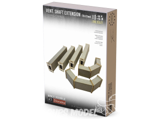 RT-Diorama 35571 gaine de ventilation 10x20mm expansion 1/35