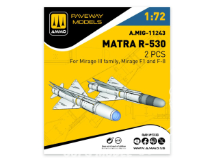 Ammo Mig Paveway Models A.MIG-11243 MATRA R-530 x2 1/72