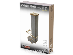 RT-Diorama 35567 Conduit de ventilation 12x12mm 1/35