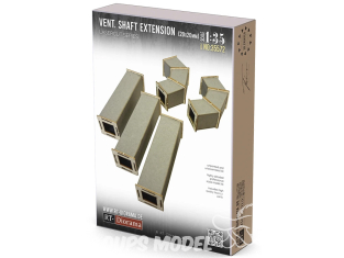 RT-Diorama 35572 Gaine de ventilation 20x20mm à expansion 1/35