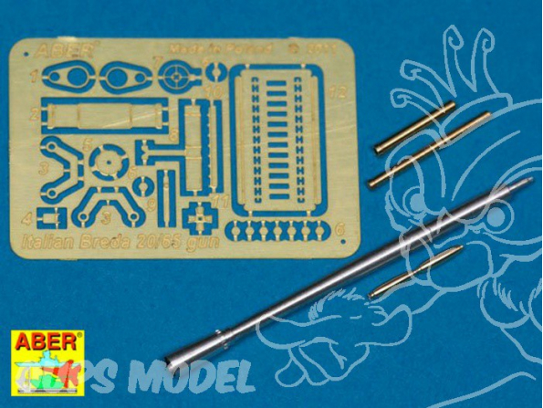 Aber 35L116 Fut de canon Breda 20/65 1/35