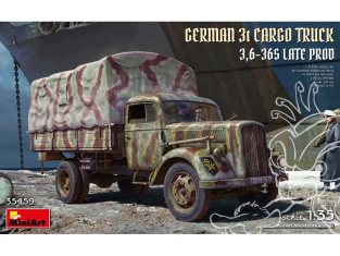 Mini Art maquette militaire 35459 CAMION DE TRANSPORT ALLEMAND 3t 3.6-36S FIN DE PRODUCTION 1/35