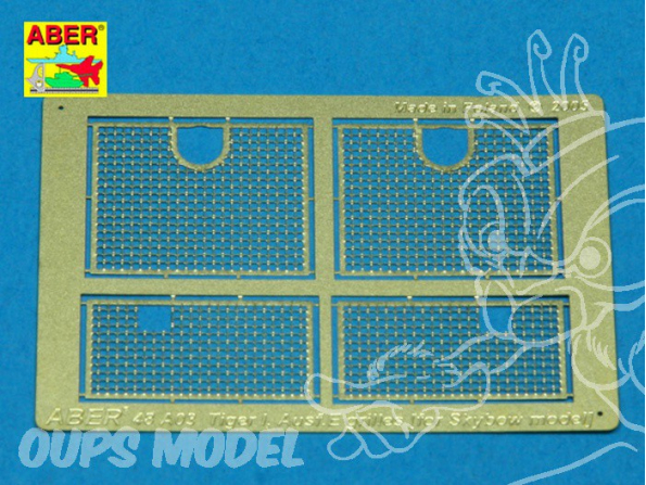 Aber 48A03 Grilles pour Tigre I Skybow 1/48