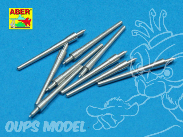 Aber 350L18 Set 9 de futs de canons 203mm pour Quincy San francisco Tuscaloosa et Vincennes 1/350
