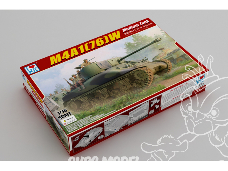I Love Kit maquette militaire 61616 Char moyen M4A1(76)W 1/16
