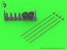 Master Model GM-16-006 Indicateurs de largeur pour véhicules allemands (4 pièces, LONGS) 1/16