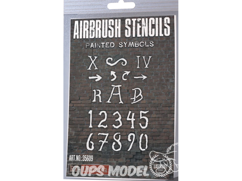 RT-Diorama 35609 Pochoir : Symboles peints 1/35