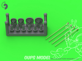 Master Model GM-72-043 Indicateurs de largeur pour véhicules allemands set de 4 pièces 1/72
