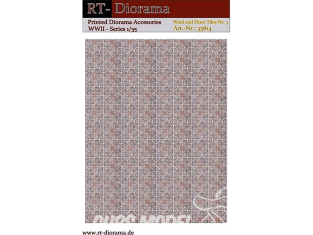 RT-Diorama 35814 Carrelage mural et de sol n° 3 1/35