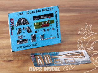 Eduard Space décalques 3D 3DL48242 Buffalo version Britannique Tamiya 1/48