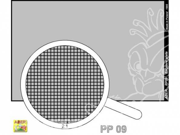 Aber PP09 plaque gravée (88 x 57mm) motif 09