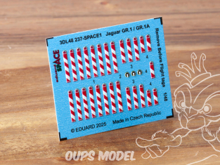 Eduard Space décalques 3D 3DL48237 Remove before flight tags Jaguar GR.1 / GR.1A Airfix 1/48