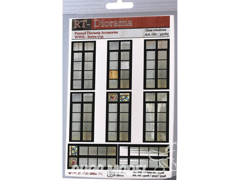 RT-Diorama 35765 Fenêtres pour 35018 1/35