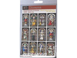 RT-Diorama 35734 Vitraux d'église romane n°1 1/35
