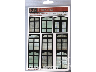RT-Diorama 35752 Fenêtres en verre Hôtel 1/35