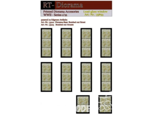 RT-Diorama 35898 Fenêtres en verre au plomb 1/35