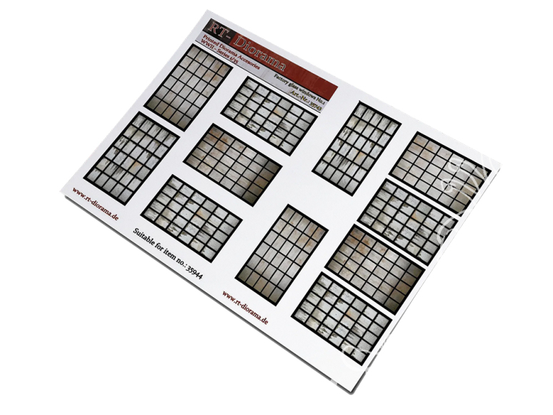 RT-Diorama 35743 Vitrines d'usine n°1 1/35