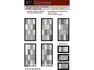 RT-Diorama 35851 Fenêtres en verre industrielles 1/35