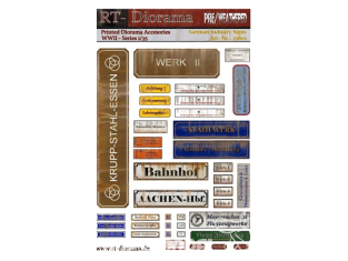 RT-Diorama 35802 Enseignes d'industries Allemande 1/35