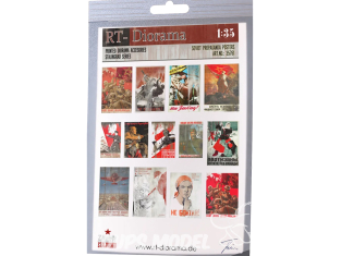 RT-Diorama 35761 Affiches de Propagande Soviétique 1/35